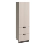 Пенал П1Я 600 Корпус: ЛДСП венге 16мм; фасад: фрезеровка Норд Line, МДФ софт какао 16 мм