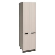 Пенал П2 600 Корпус: ЛДСП венге 16мм; фасад: фрезеровка Норд Line, МДФ софт какао 16 мм