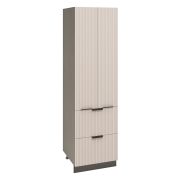 Пенал П2Я 600 Корпус: ЛДСП венге 16мм; фасад: фрезеровка Норд Line, МДФ софт какао 16 мм