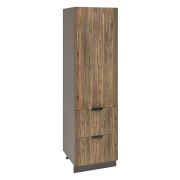 Пенал П600-12Я Корпус: ЛДСП венге 16мм; фасад: фрезеровка Норд, МДФ орех канадский 16 мм