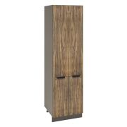 Пенал П600-22 Корпус: ЛДСП венге 16мм; фасад: фрезеровка Норд, МДФ орех канадский 16 мм