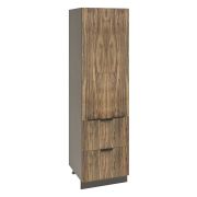 Пенал П600-22Я Корпус: ЛДСП венге 16мм; фасад: фрезеровка Норд, МДФ орех канадский 16 мм