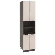 Пенал (премьер) ПД2 600Н Корпус: ЛДСП венге 16мм; фасад: фрезеровка Норд, МДФ софт какао 16 мм