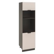 Пенал ПДГ 600 Корпус: ЛДСП венге 16мм; фасад: фрезеровка Норд, МДФ софт какао 16 мм