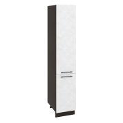 Пенал П 400 Корпус: ЛДСП венге 16мм; фасад: фрезеровка Нувель, МДФ бетон белый 16мм