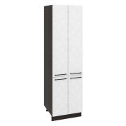 Пенал П600-22 Корпус: ЛДСП венге 16мм; фасад: фрезеровка Нувель, МДФ бетон белый 16мм