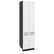 Пенал (премьер) П600Н-22 Корпус: ЛДСП венге 16мм; фасад: фрезеровка Нувель, МДФ бетон белый 16мм