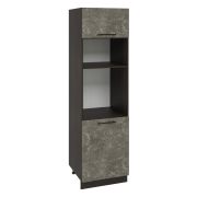 Пенел ПДМ600-1Г1 Корпус: ЛДСП венге 16мм; фасад: фрезеровка Нувель, МДФ бетон коричневый 16мм