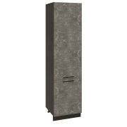 Пенал (премьер) П600Н-11 Корпус: ЛДСП венге 16мм; фасад: фрезеровка Нувель, МДФ бетон коричневый 16мм