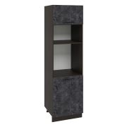 Пенел ПДМ600-1Г1 Корпус: ЛДСП венге 16мм; фасад: фрезеровка Нувель, МДФ бетон черный 16мм