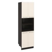 Пенал ПД600-22 Корпус: ЛДСП венге 16мм; фасад: фрезеровка Олива, МДФ глянец ваниль 16мм