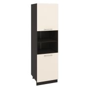 Пенал ПД600-11 Корпус: ЛДСП венге 16мм; фасад: фрезеровка Олива, МДФ глянец ваниль 16мм