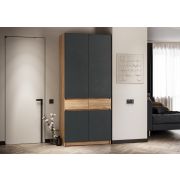 мс для прихожей Стоуби ШК-1000 Дуб Крафт золотой / Серый графит