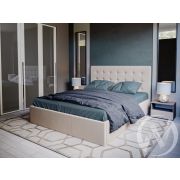 Кровать Эва 1,6 с подъемным механизмом (бежевая)