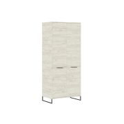 ЛОФТ Шкаф для одежды ШК-001 Корпус - Дуб Крафт белый  Фасад ЛДСП - Дуб Крафт белый