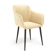 Стул Диор РАСПРОДАЖА/Бежевый Savana Ivory / Черный